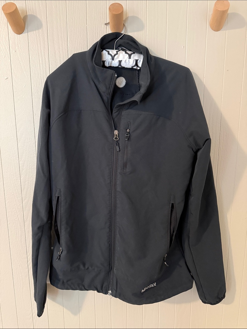Marmot Black Women's Athletic Jacket with Chest Zip